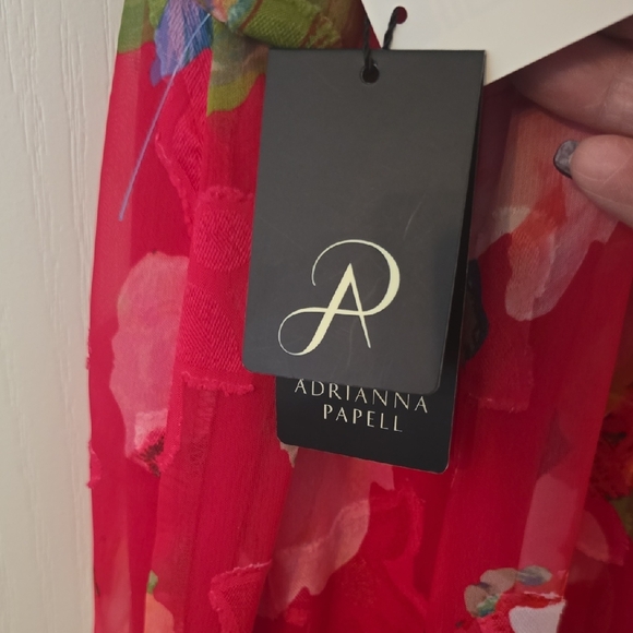 Adrianna Papell Elegant Formal Floral Halter Maxi Dress With Lining NWT Size 6 - Picture 15 of 16